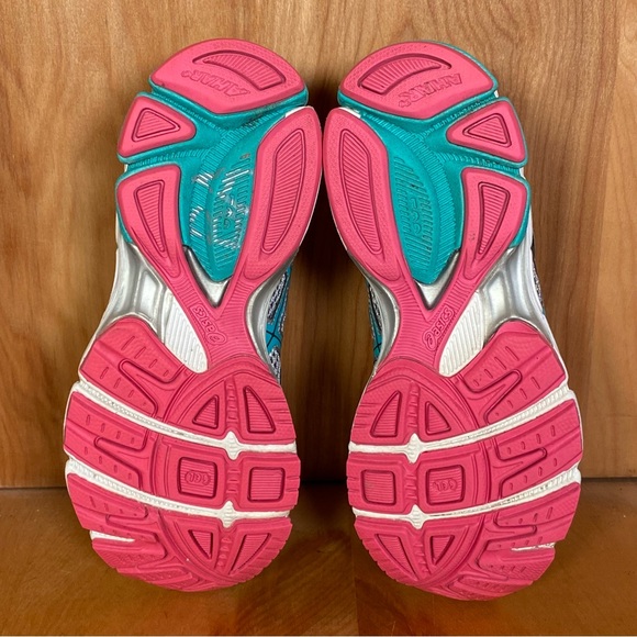 Womens 7.5 Asics Gel Exalt Athletic Shoes Grey Pink SEF0513 - Picture 7 of 8